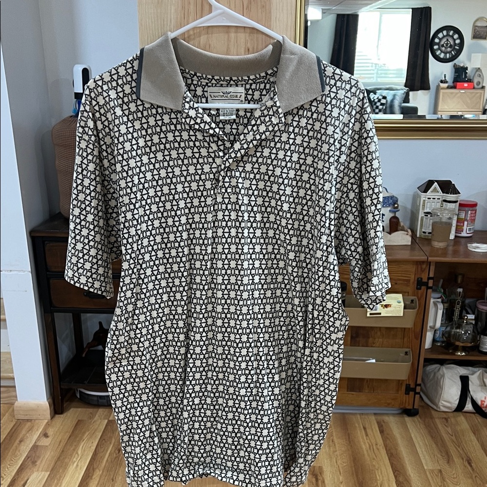 Elegant Black and White Polo Shirt